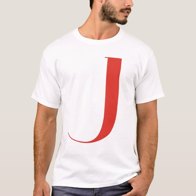 Großes J: Jeanne Moderno Lettres T-Shirt (Vorderseite)