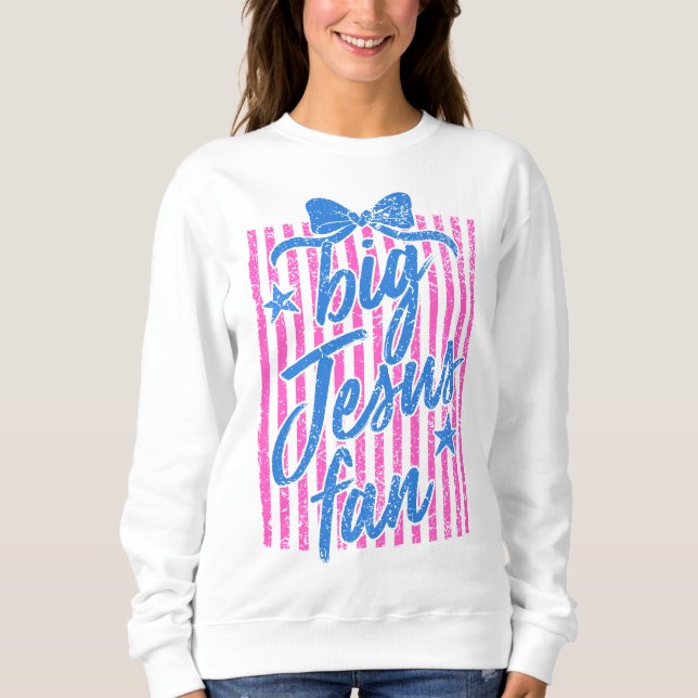 Großes Jesus Fan Sweatshirt (Vorderseite)