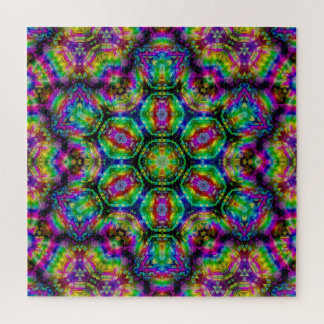 Grosses Kaleidoskopisches Fraktal Art Jigsaw Puzzl