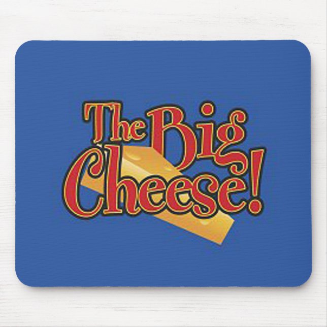 Großes Käse-Abziehbild Mousepad (Vorne)