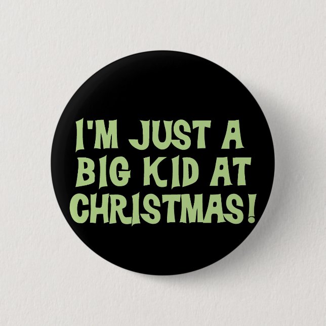 Großes Kind an den Weihnachtst-shirts und Button (Vorderseite)