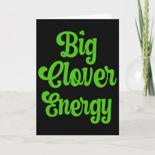Großes Klee-Energie-Shirt Frauen St. Patricks Day  Karte
