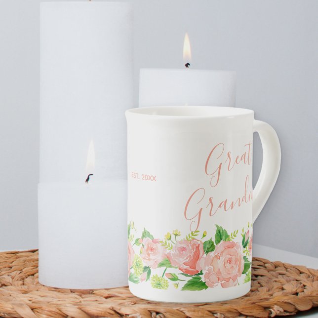 Großes Korallenriff Rosa Wasserfarben Prozellantasse (Von Creator hochgeladen)