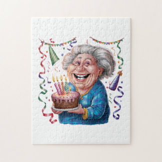 Großes Lächeln Oma Geburtstag
