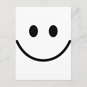 großes Lächeln Postkarte