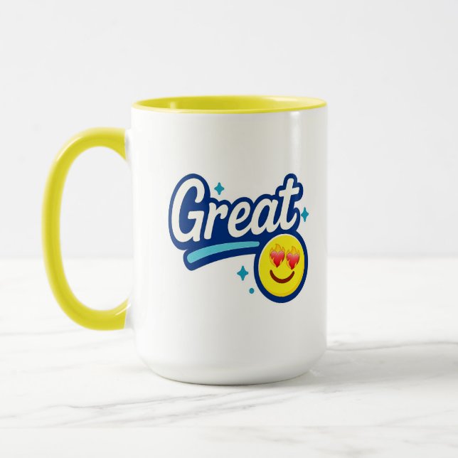 Großes Lächeln Tasse (Links)