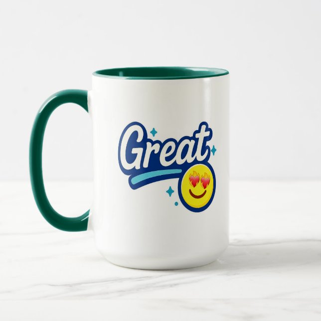 Großes Lächeln Tasse (Links)