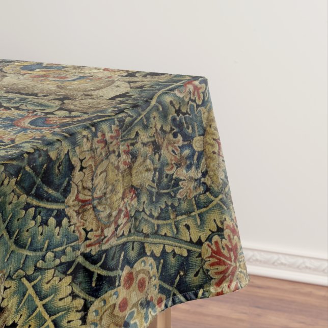 Grosses Leaf Verdure & Animals Renaissance Tapesta Tischdecke (Beispiel)