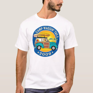 Großes Logo-Doppeltes versah Shirt mit Seiten