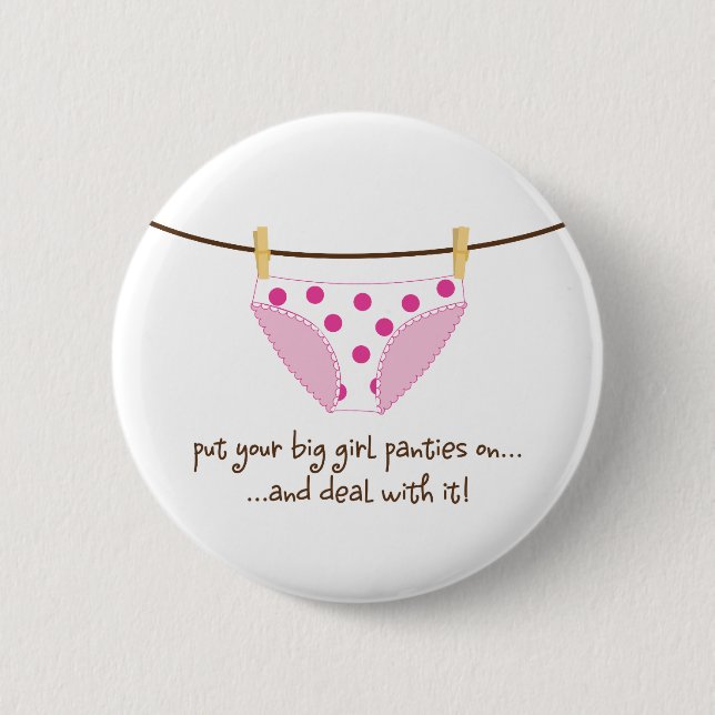 großes Mädchen Button (Vorderseite)