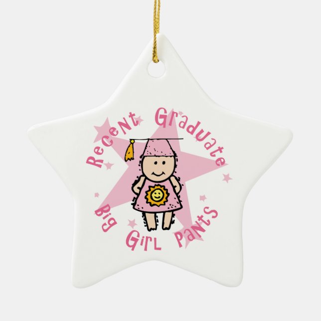 Großes Mädchen keucht Verzierung Keramik Ornament (Vorne)