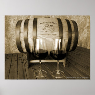 Großes Mammas Wine Barrel Poster! Poster