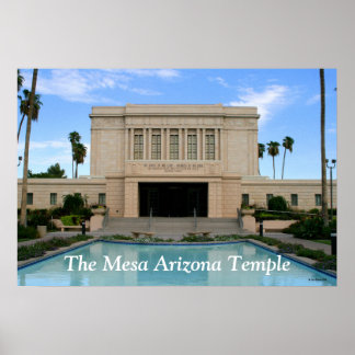 Großes Mesa Arizona Tempel Print Poster