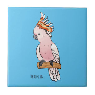 Großes Mitchell-Cockatovogel-Cartoon Fliese