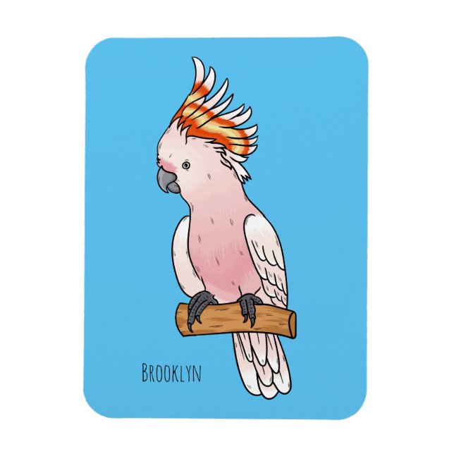 Großes Mitchell-Cockatovogel-Cartoon Magnet (Vertikal)