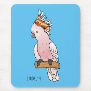 Großes Mitchell-Cockatovogel-Cartoon Mousepad