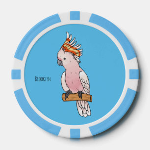 Großes Mitchell-Cockatovogel-Cartoon Pokerchips