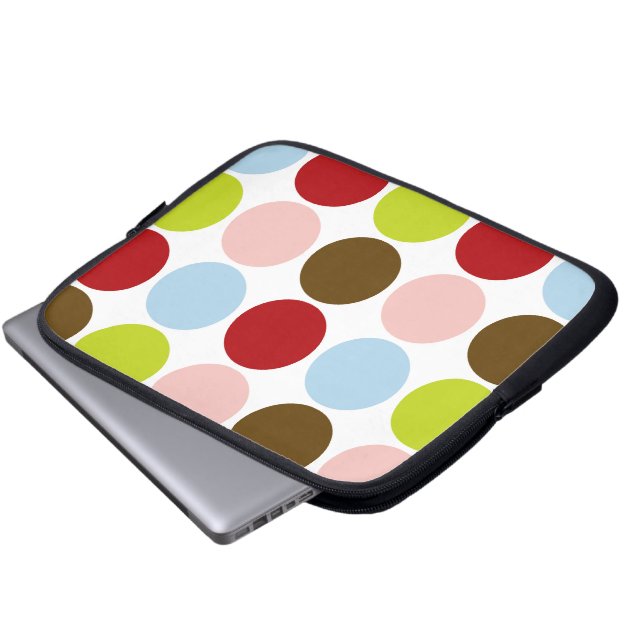 Großes Mod punktiert Laptopschutzhülle (Vorne Knopf)