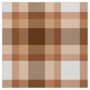 Großes modernes kariertes, Brown, Beige, Kupfer Stoff