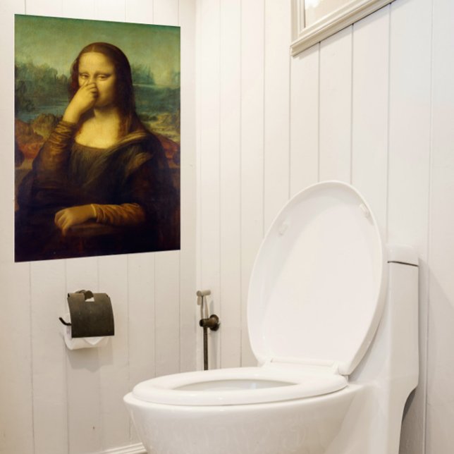 Großes Mona Lisa Badezimmer Poster (Mona Lisa Bathroom Poster)