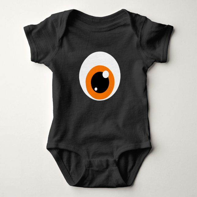 Großes Monster Eye Baby Bodysuit Baby Strampler (Vorderseite)