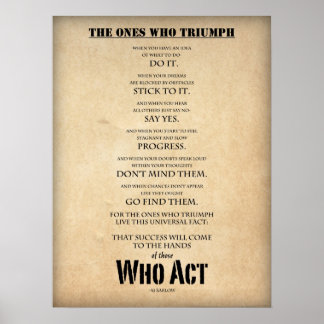 Grosses Motivierend Poster "The Who Triumph"