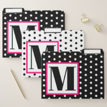 Großes mutiges Monogramm-rosa und schwarzes