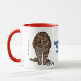Großes Nasen-Drahthaar, das Griffon Tasse zeigt