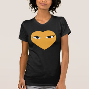 Grosses Niedliches Herz mit Eyes T Shirt