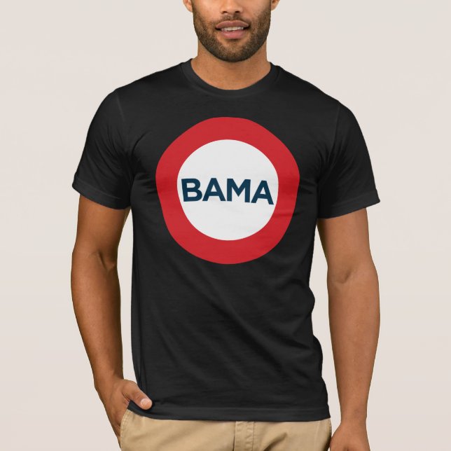 Großes Obama-T-Shirt - Rot, Weiß u. Blau T-Shirt (Vorderseite)