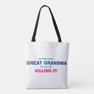 Großes Oma Design Tasche