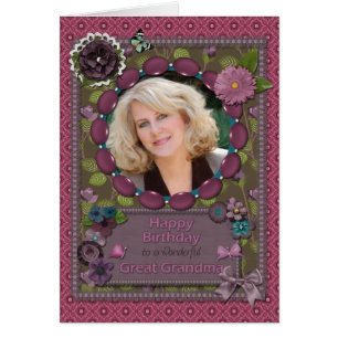 Großes Oma, Fotokarte zum Geburtstag