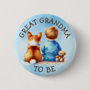 Großes Oma   Kinderdusche Button