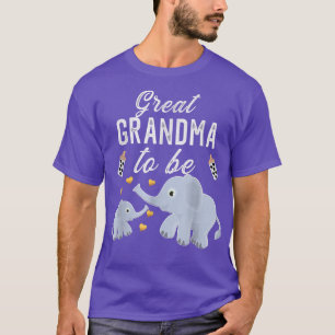 Großes Oma, um Elefant Baby Dusche Großes Gra zu s T-Shirt