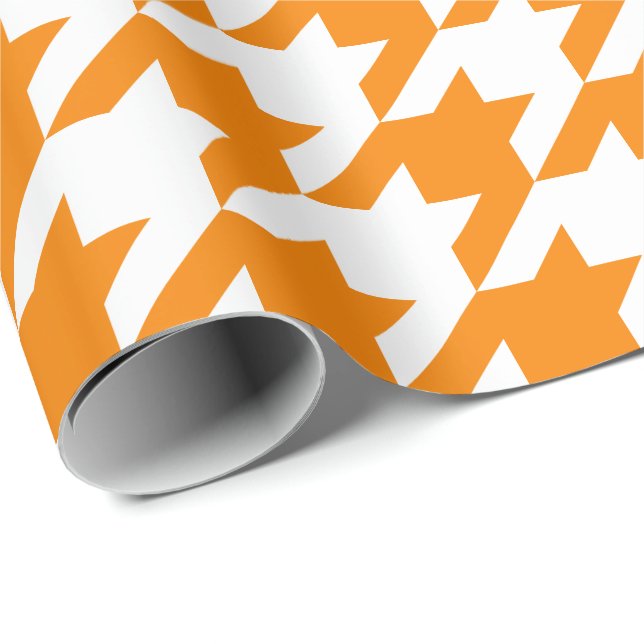 Großes orange und weißes geschenkpapier (Rolleneckpunkt)