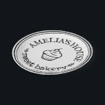 Großes, Personalisiertes Logo Pappteller<br><div class="desc">Dieses Personalisierte Logo kann einfach mit Ihrem Firmenlogo personalisiert werden. Fügen Sie einfach Ihr eigenes Logo,  Bild und Text hinzu. Ideal für Handarbeit,  Party,  Kleinunternehmen,  Scrapbooking,  Dekorationen oder Bürobedarf.</div>