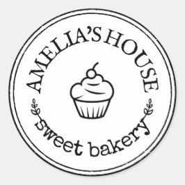 Großes, Personalisiertes Logo Runder Aufkleber