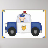 Großes Poster für Polizeirevier und Polizeibeamte
