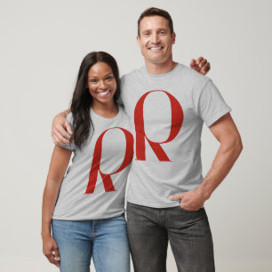 Großes R: Jeanne Moderno Lettres T-Shirt