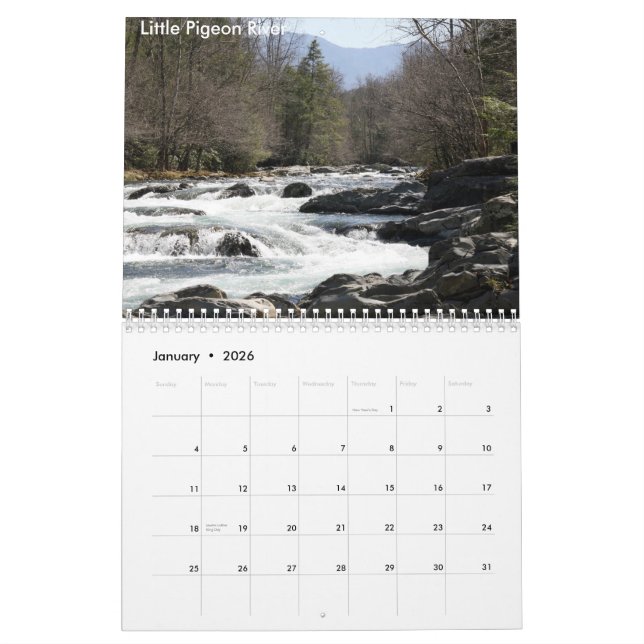 Großes rauchiges Mountains2010Calendar… Kalender (Jan 2026)