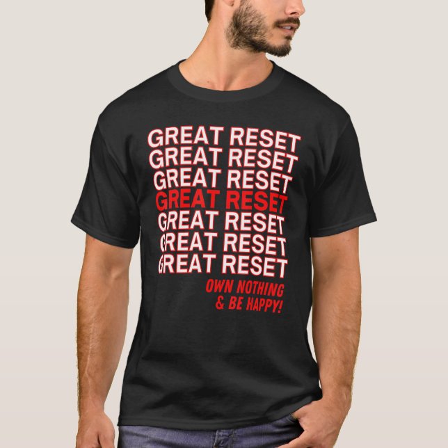 Großes Reset lustig Danke, dass Sie mir nichts b T-Shirt (Vorderseite)