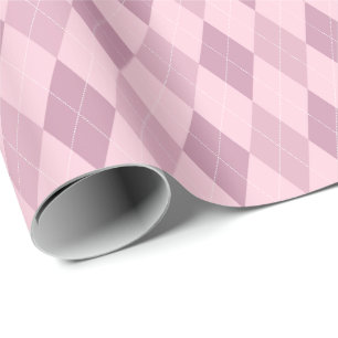 Großes Rosa tont Rauten-Verpackungs-Papier Geschenkpapier