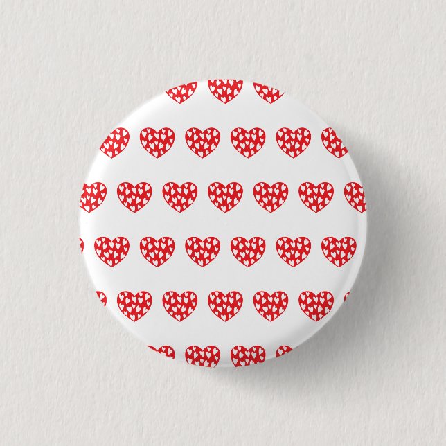 Grosses rotes Herz mit wenig Herz Button (Vorderseite)