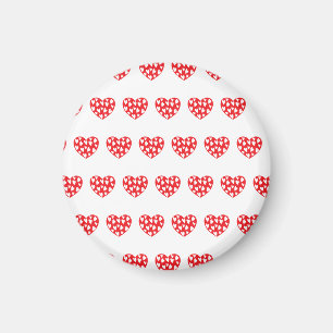 Grosses rotes Herz mit wenig Herz Magnet