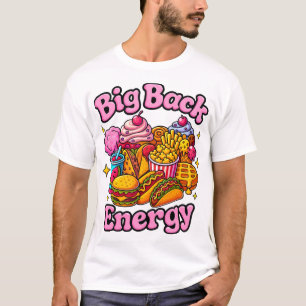 Großes Rückseiten-Energie-Shirt, Lustig Trendig T-Shirt