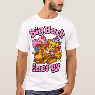Großes Rückseiten-Energie-Shirt, Lustig Trendig T-Shirt