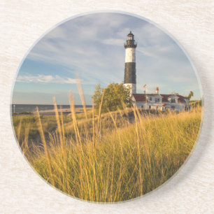 Großes Sable Point Leuchtturm am Lake Michigan Untersetzer