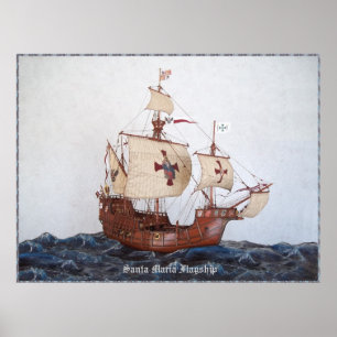 Großes Santa Maria Flagship-Poster Poster