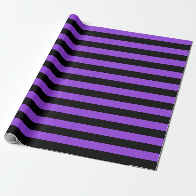 Grosses schwarzes und Lila Schleifpapier Geschenkpapier (Ungerollt)