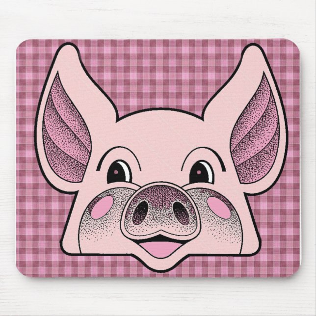 Großes Schwein Mousepad (Vorne)